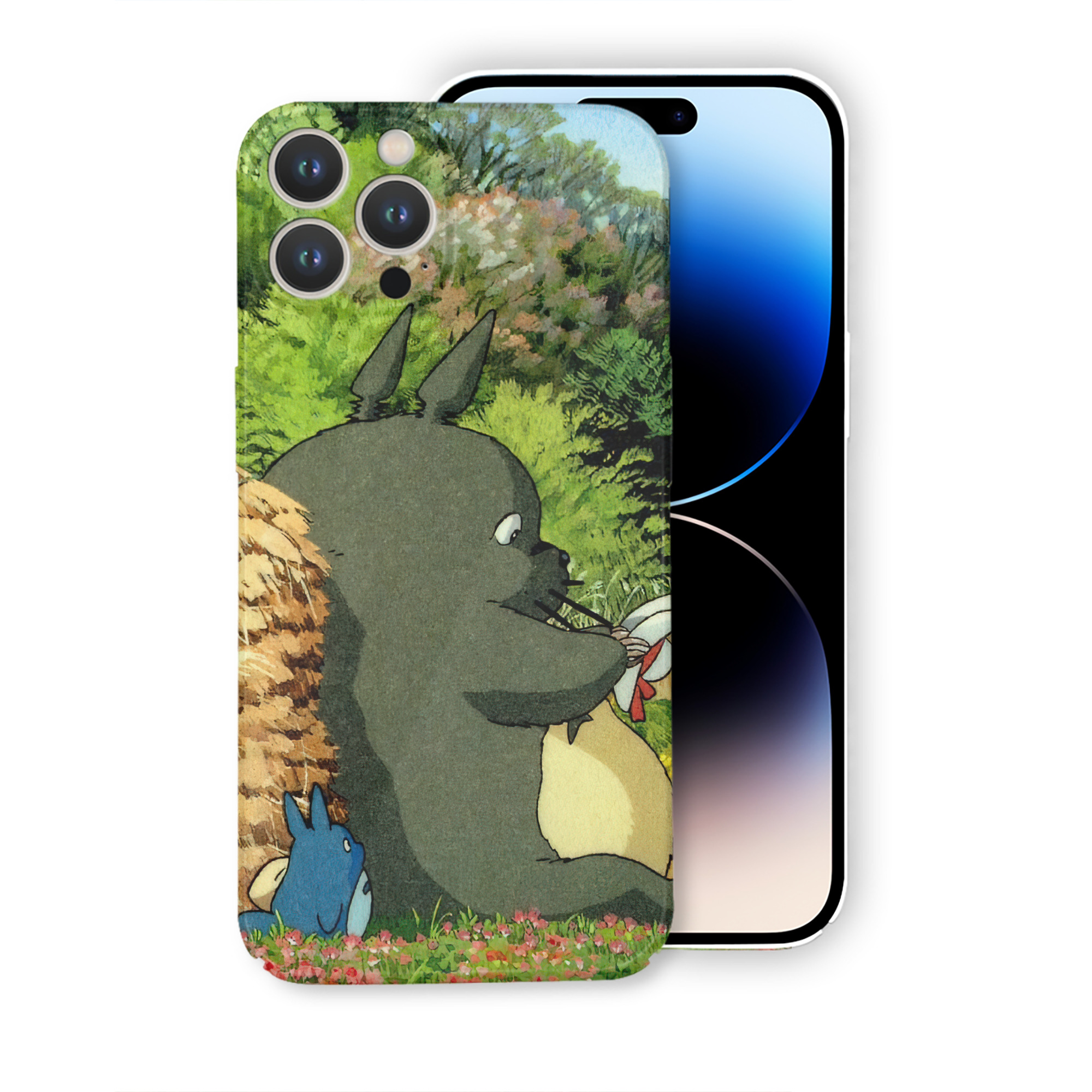 （画像用） となりのトトロ 草壁メイ 草壁サツキ My Neighbor Totoro Satsuki Kusakabe Mei Kusakabe 【iPhone 14シリーズ対応】ハードケース